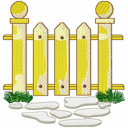 Garden Barriers Embroidery Design 1 Garden Barriers Embroidery Design 1
